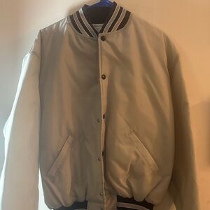 Holloway Silver Varsity Jacket